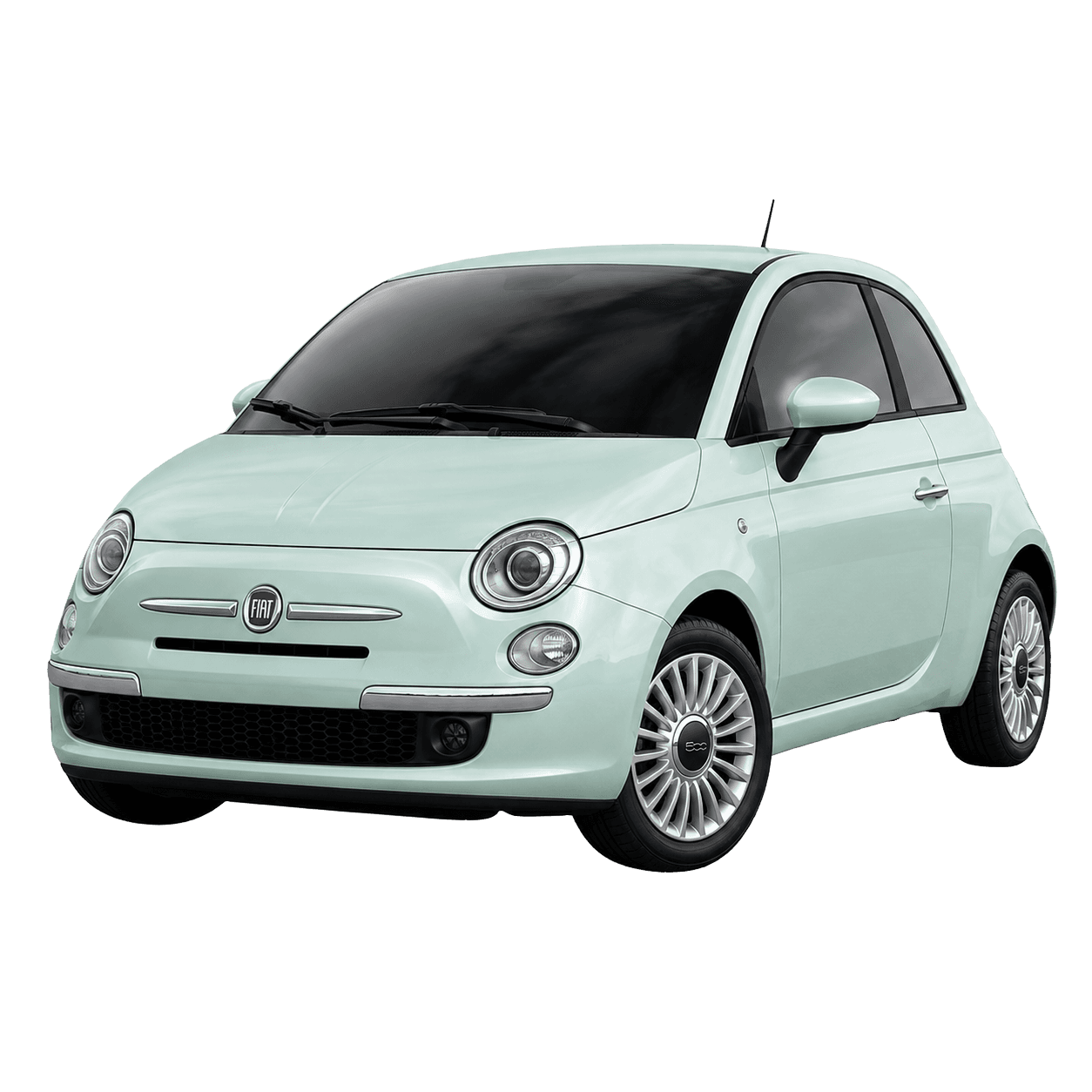 Fiat 500 compact hire car for easy local driving in Worcester